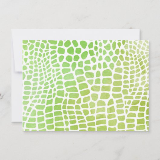 Alligator Dank u opmerking Kaarten (Achterkant)