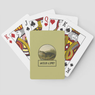 Alligator Dark Khaki Klassieke speelkaarten