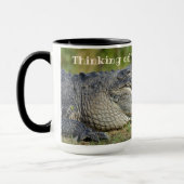 Alligator denken aan jou maakt me glimlachen Foto Mok (Links)