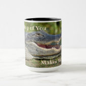 Alligator denken aan jou maakt me glimlachen Foto Mok (Midden)