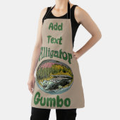 Alligator Design bewerkt en voegt tekst, Schort to (Insitu)