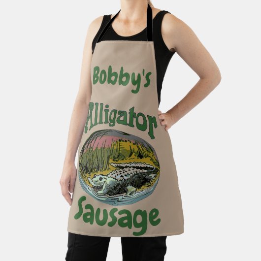 Alligator Design bewerkt en voegt tekst, Schort to (Insitu)