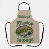 Alligator Design bewerkt en voegt tekst, Schort to (Voorkant)