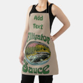 Alligator Design bewerkt en voegt tekst, Schort to (Insitu)