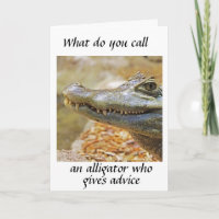 ALLIGATOR DIE HET BIRTHDAY ADVICE AFSCHAFT