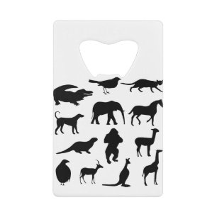 Alligator Diervogel Krokodil Dog Elephant Creditkaart Flessenopener