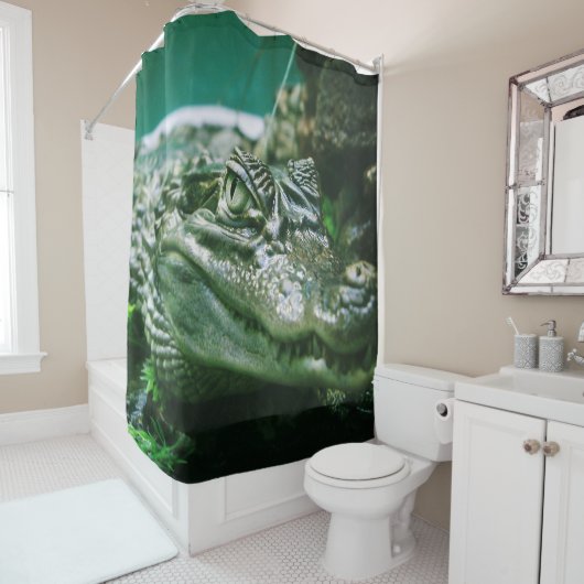 Alligator Douchegordijn (In situ)