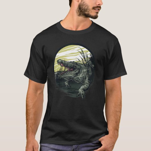 Alligator Dude Swamp Alligator T-shirt (Voorkant)