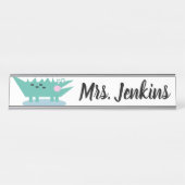 Alligator Elementaire leraren Desk Name Bord Bureau Naambordje (Voorkant)