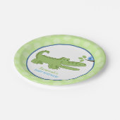Alligator en Blue Bird Baby shower Paper Bord (Gekanteld)
