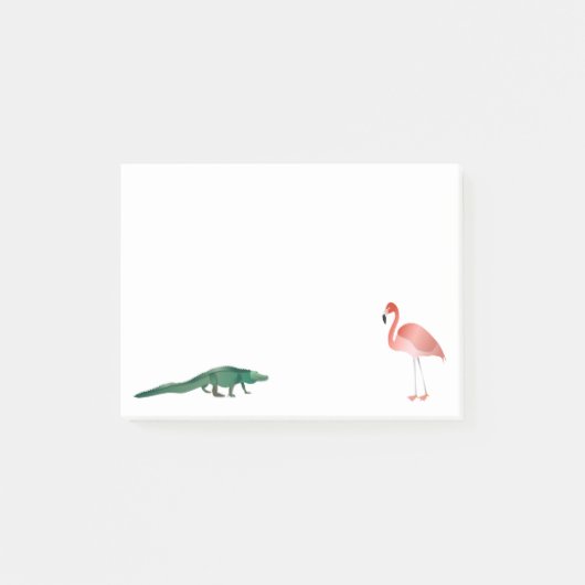 Alligator en Flamingo Post-it® Notes (Voorkant)