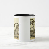 Alligator en slang, 1730 (gekleurd) mok (Midden)