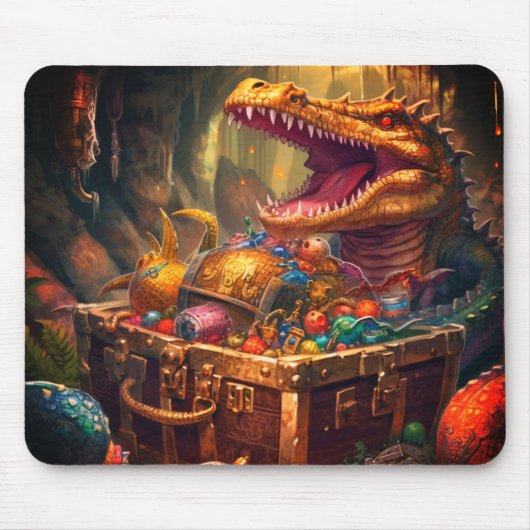 Alligator en Treasure Muismat (Voorkant)