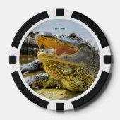 Alligator. Face to face Poker Chips (Voorkant)