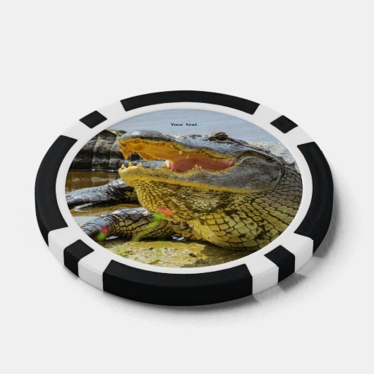 Alligator. Face to face Poker Chips (Enkel)