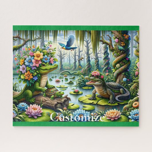 Alligator Fantasie Moeras Thunder_Cove Legpuzzel (Horizontaal)