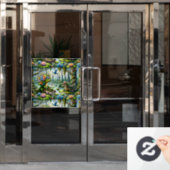 Alligator Fantasie Moeras Thunder_Cove Raamsticker (Kantoordeur)