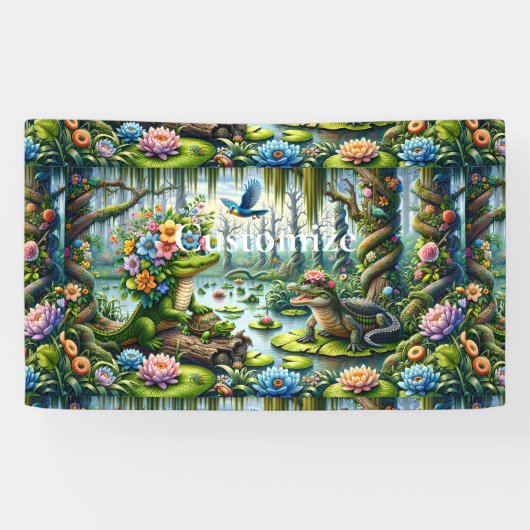 Alligator Fantasie Moeras Thunder_Cove Spandoek (Horizontaal)