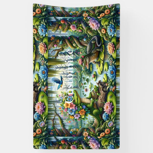 Alligator Fantasie Moeras Thunder_Cove Spandoek (Verticaal)