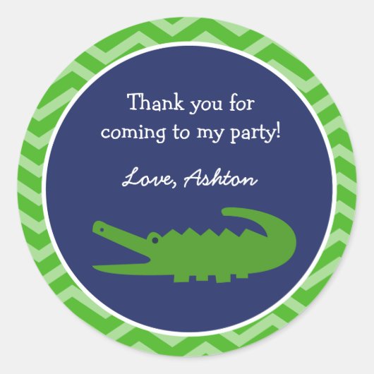 Alligator Favor Stickers (Voorkant)