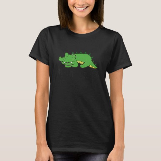 Alligator Favorite Sleep  Alligator Pajama T-shirt (Voorkant)