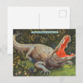 alligator feestdagenkaart (Voorkant / Achterkant)