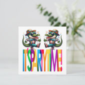 Alligator Feesttijd Kaart (Staand voorkant)