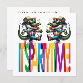 Alligator Feesttijd Kaart