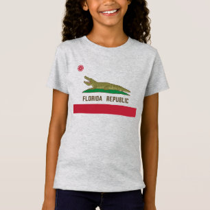 Alligator Flag Crocodile Florida T-shirt