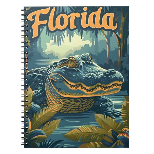 Alligator Florida Everglades Notitieboek (Voorkant)