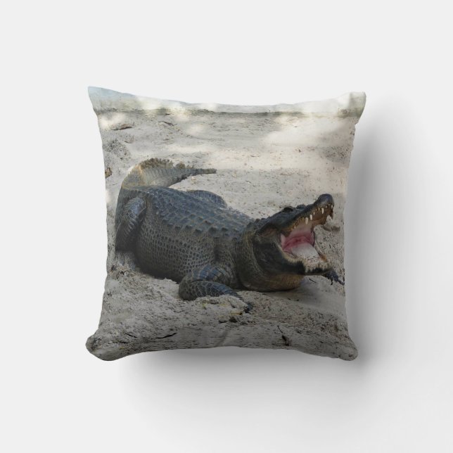 Alligator, Fort Lauderdale, Florida Kussen (Voorkant)