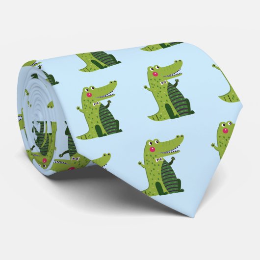 Alligator Funny Stropdas (Opgerold)