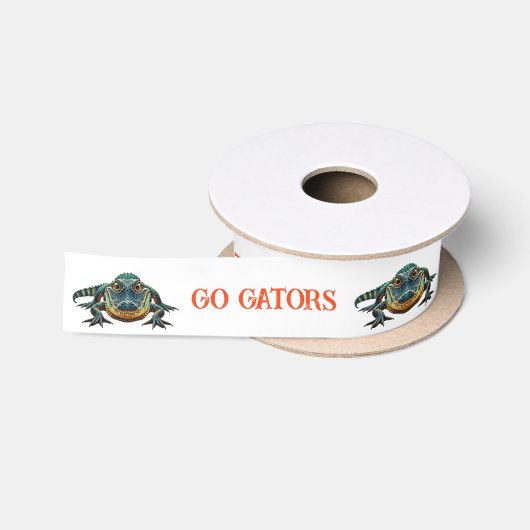 Alligator - Ga naar Gators Satijnen Lint (Spoel)