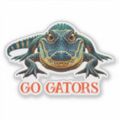 Alligator – Ga naar Gators Sticker (Voorkant)