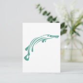 Alligator Gar Fish Briefkaart (Staand voorkant)