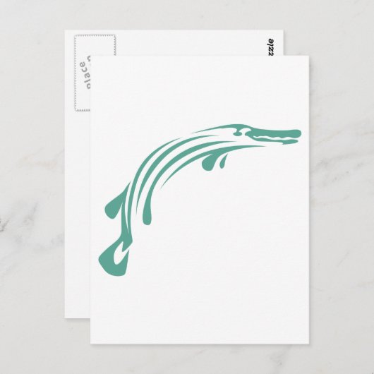 Alligator Gar Fish Briefkaart (Voorkant / Achterkant)