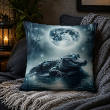Alligator-geïnspireerde kussen 