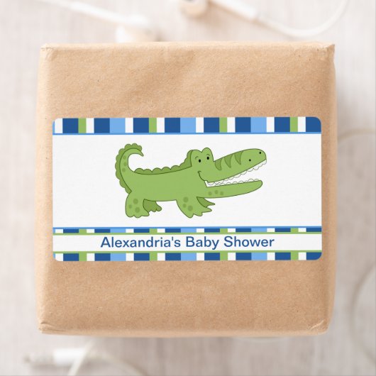 Alligator Gepersonaliseerd Sticker grote waterfles (Insitu)