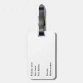 Alligator. Gezichtelijk Bagagelabel (Achterkant verticaal)