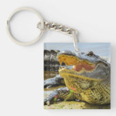 Alligator. Gezichtelijk Sleutelhanger (Voorkant)
