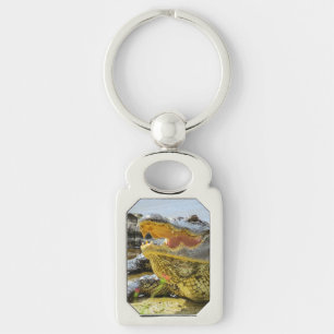 Alligator. Gezichtelijk Sleutelhanger