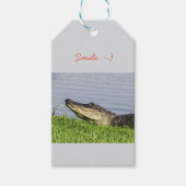 Alligator glimlach cadeaulabel (Voorkant)