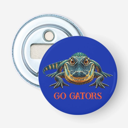 Alligator - Go Gators Button Flesopener (Voorkant)