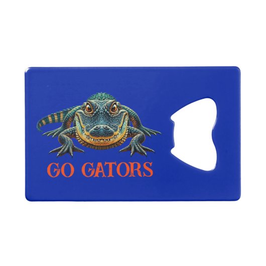 Alligator - Go Gators Creditkaart Flessenopener (Voorkant (Horizontaal))
