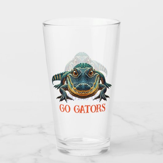 Alligator - Go Gators Glas (Achterkant)