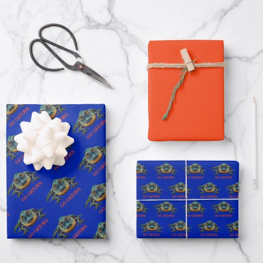 Alligator - Go Gators Inpakpapier Vel (Voorkant)