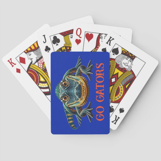 Alligator - Go Gators Pokerkaarten (Achterkant)