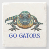 Alligator - Go Gators Stenen Onderzetter (Voorkant)