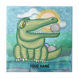 Alligator Golf Tegeltje