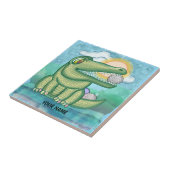 Alligator Golf Tegeltje (Zijkant)